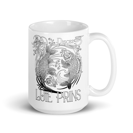 Taza blanca Piscis